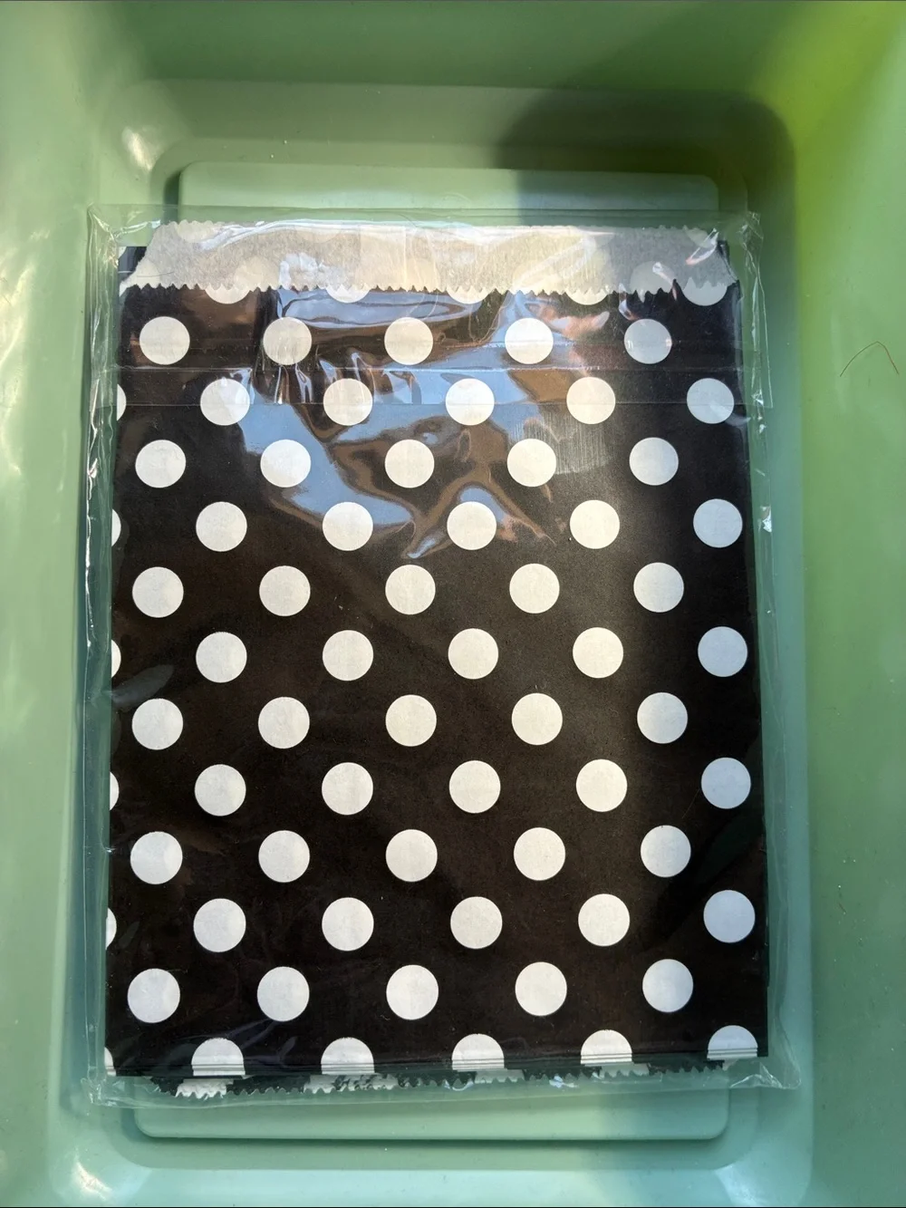 Party Bags Polka Dot Paper - Black & White